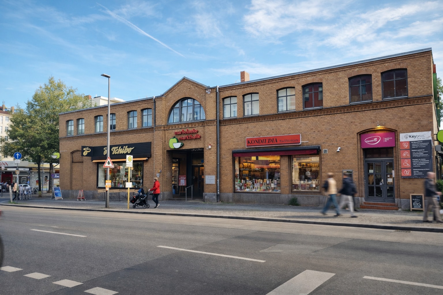 Ein Foto der Marheineke Markthalle in Berlin Kreuzberg.